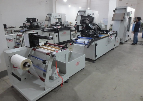 Roll to Roll Screen Printing Machine untuk PVC, PET