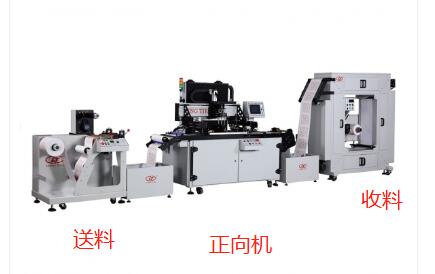 kanan-ke-kiri &kiri-ke-kanan arah roll to roll silkscreen printing machine .